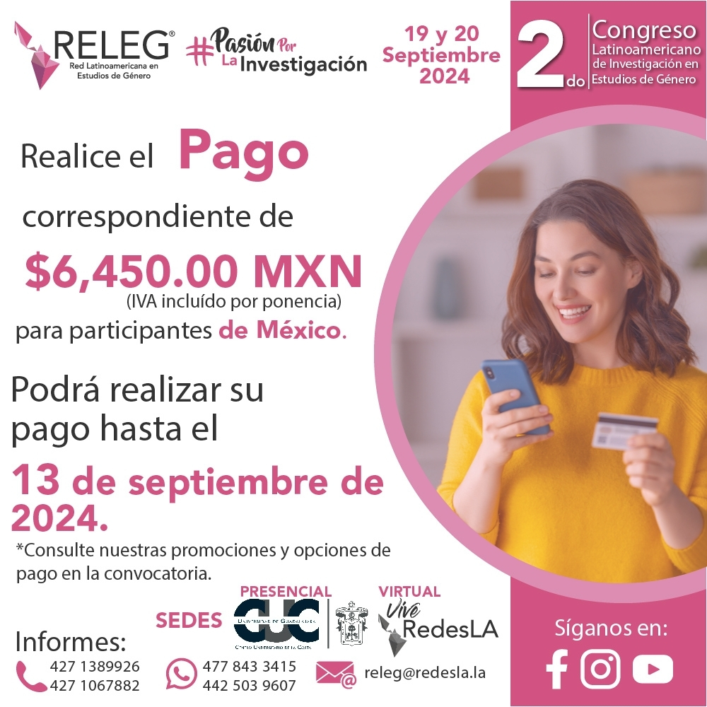 RELEG 11. PAGO MXN. releg.redesla.la